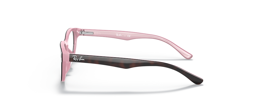 Ray-Ban RB1555F Optics Kids Havana On Opal Pink Frames