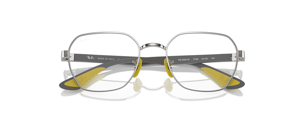 Ray-Ban RB6594M Optics Scuderia Ferrari Collection Silver Frames Ray-Ban RB6594M Optics Scuderia Ferrari Collection Silver Frames