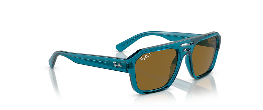 Ray-Ban RB4397 Corrigan Bio-Based Transparent Light Blue Sunglasses Ray-Ban RB4397 Corrigan Bio-Based Transparent Light Blue Sunglasses