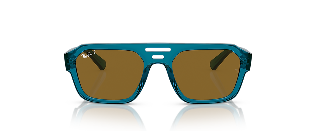Ray-Ban RB4397 Corrigan Bio-Based Transparent Light Blue Sunglasses Ray-Ban RB4397 Corrigan Bio-Based Transparent Light Blue Sunglasses