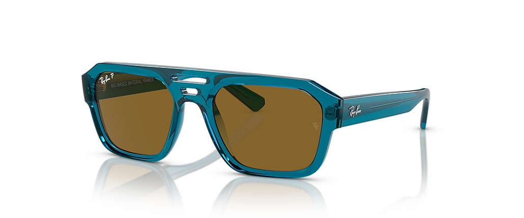 Ray-Ban RB4397 Corrigan Bio-Based Transparent Light Blue Sunglasses Ray-Ban RB4397 Corrigan Bio-Based Transparent Light Blue Sunglasses