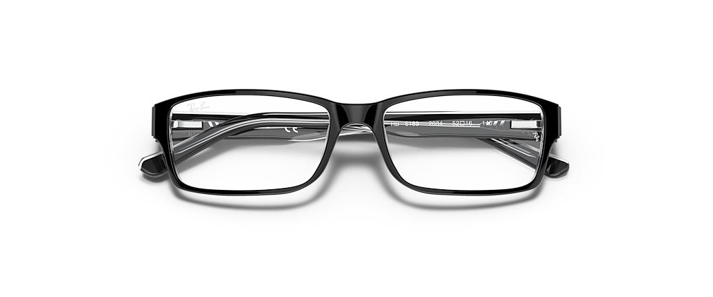 Ray-Ban RB5169 Optics Black On Transparent Frames