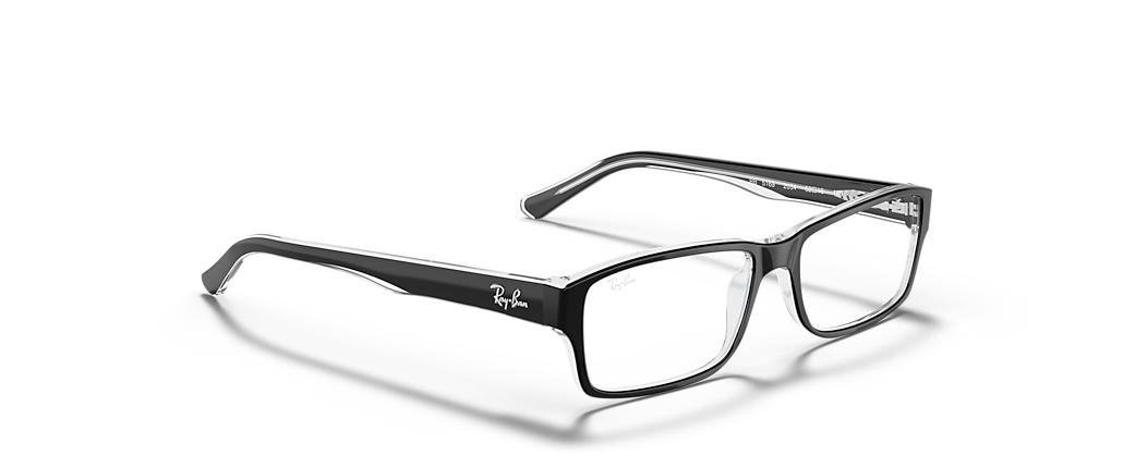 Ray-Ban RB5169 Optics Black On Transparent Frames