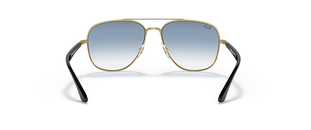 Ray-Ban RB3683 Black On Gold Sunglasses