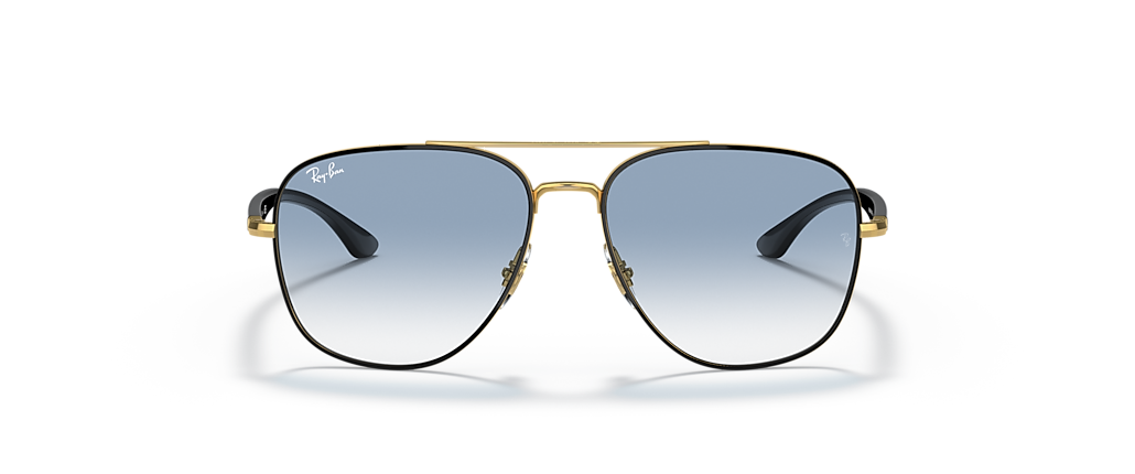 Ray-Ban RB3683 Black On Gold Sunglasses