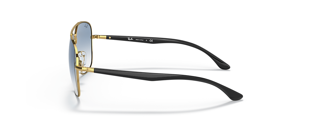 Ray-Ban RB3683 Black On Gold Sunglasses