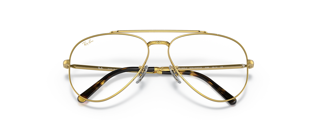 Ray-Ban RB3625V New Aviator Optics Gold Frames Ray-Ban RB3625V New Aviator Optics Gold Frames