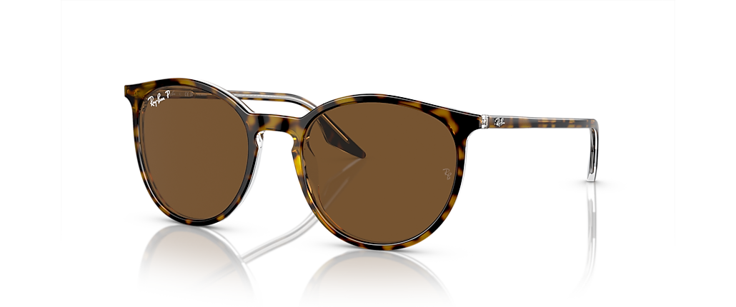 Ray-Ban RB2204F Havana On Transparent Sunglasses Ray-Ban RB2204F Havana On Transparent Sunglasses