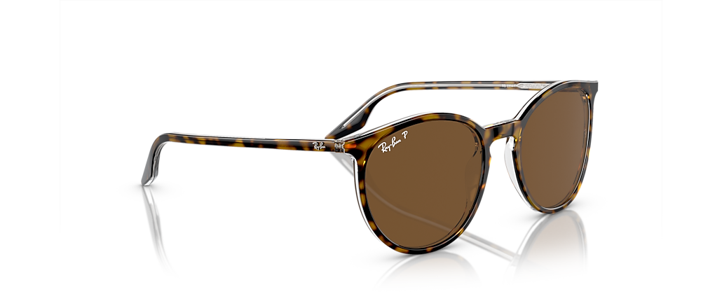 Ray-Ban RB2204F Havana On Transparent Sunglasses Ray-Ban RB2204F Havana On Transparent Sunglasses