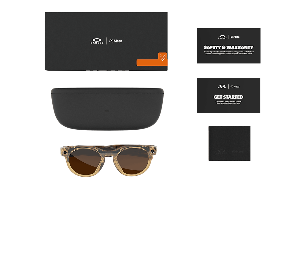 Oakley Oakley Meta HSTN Light Curry Ray-Ban Meta Smart Glasses