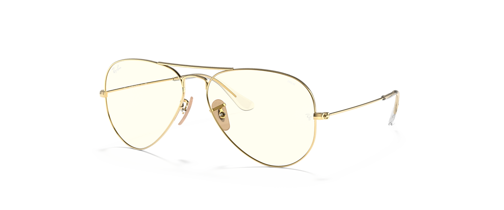 Ray-Ban RB3025 Aviator Clear Evolve Arista Gold Sunglasses Ray-Ban RB3025 Aviator Clear Evolve Arista Gold Sunglasses