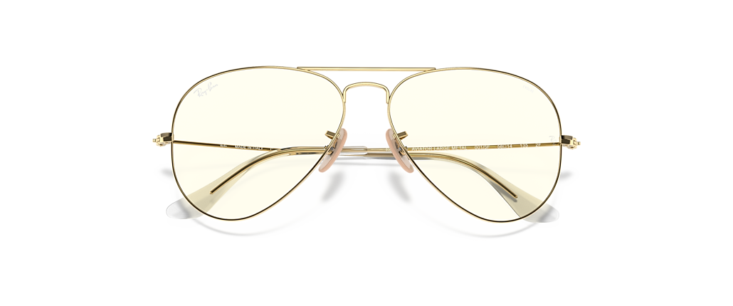 Ray-Ban RB3025 Aviator Clear Evolve Arista Gold Sunglasses Ray-Ban RB3025 Aviator Clear Evolve Arista Gold Sunglasses