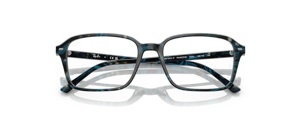 Ray-Ban RB5431F Raimond Optics Transparent Fantasy Blue & Grey Frames Ray-Ban RB5431F Raimond Optics Transparent Fantasy Blue & Grey Frames