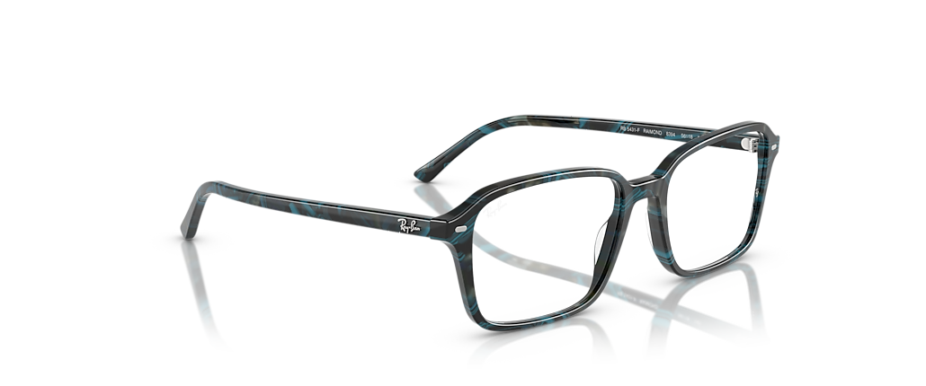 Ray-Ban RB5431F Raimond Optics Transparent Fantasy Blue & Grey Frames Ray-Ban RB5431F Raimond Optics Transparent Fantasy Blue & Grey Frames