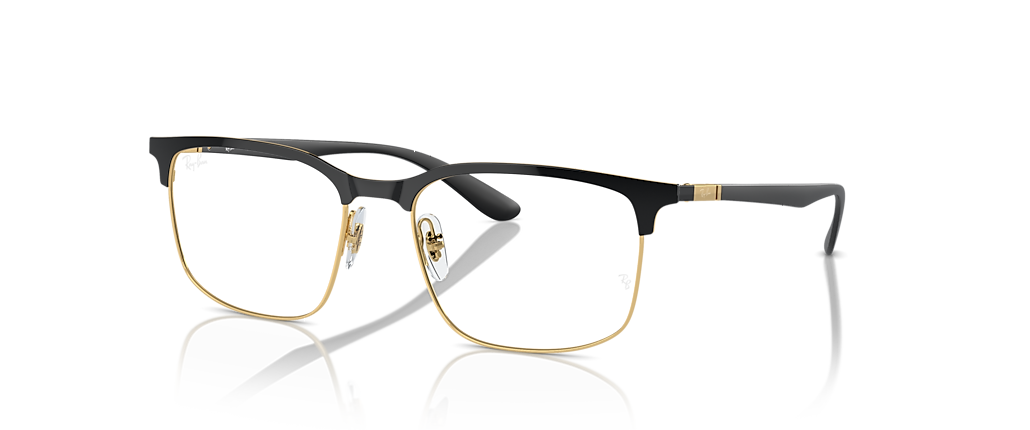 Ray-Ban RB6518 Optics Black On Gold Frames