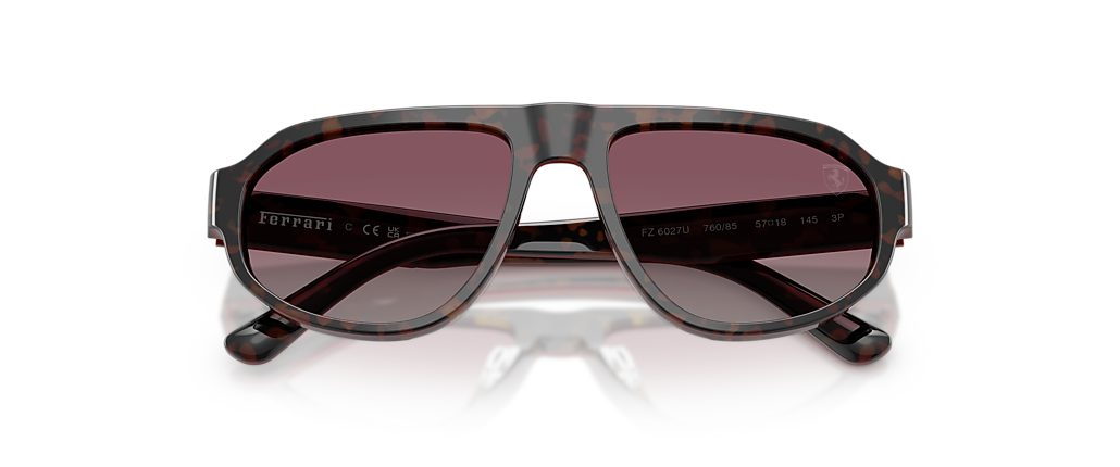 Scuderia Ferrari FZ6027U Burgundy Havana Sunglasses