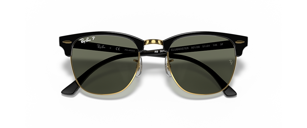 Ray-Ban RB3016F Clubmaster Classic Black Sunglasses