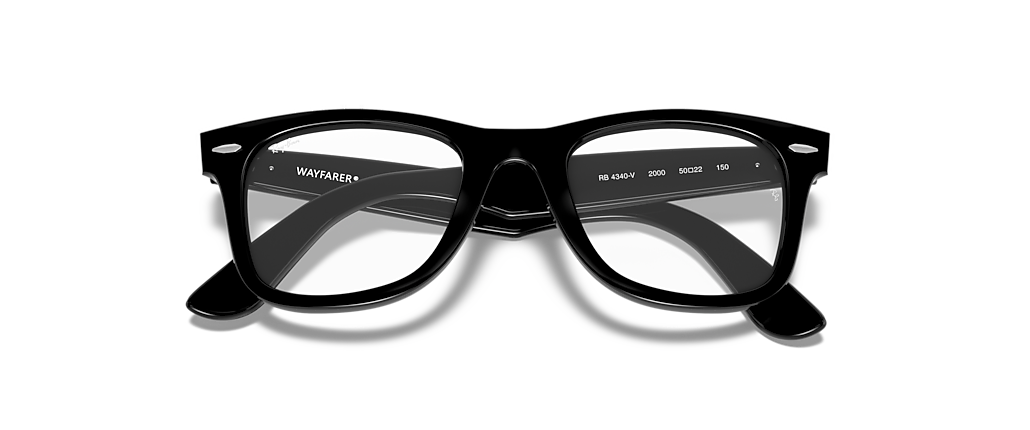 Ray-Ban RB4340V Wayfarer Ease Optics Black Frames Ray-Ban RB4340V Wayfarer Ease Optics Black Frames