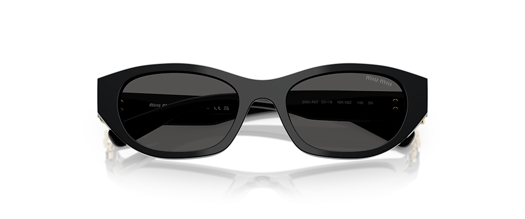Miu Miu MU A03S Black Sunglasses Miu Miu MU A03S Black Sunglasses