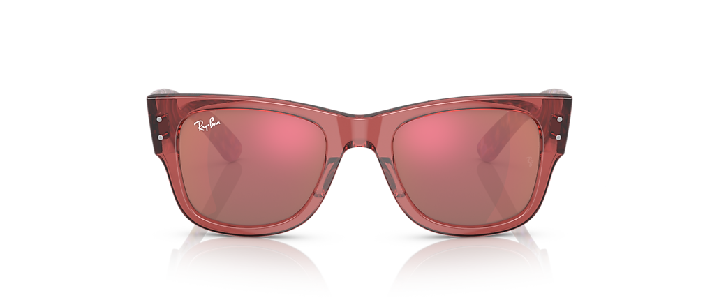 Ray-Ban RB0840SF Mega Wayfarer Transparent Pink Sunglasses Ray-Ban RB0840SF Mega Wayfarer Transparent Pink Sunglasses
