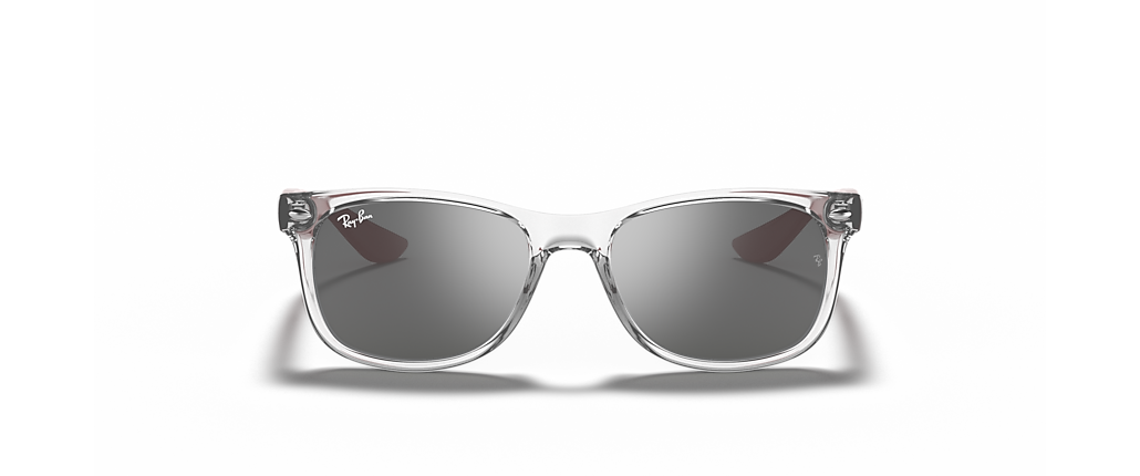 Ray-Ban RB9052S New Wayfarer Kids Transparent Grey Sunglasses Ray-Ban RB9052S New Wayfarer Kids Transparent Grey Sunglasses