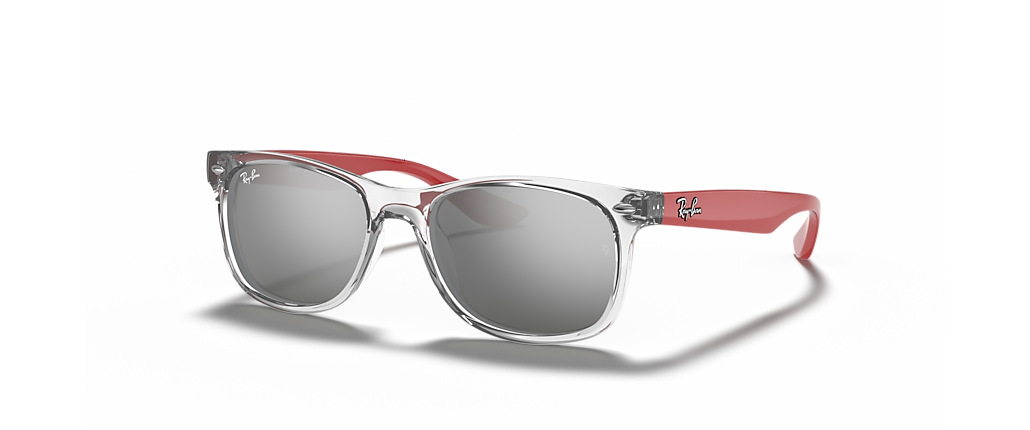 Ray-Ban RB9052S New Wayfarer Kids Transparent Grey Sunglasses Ray-Ban RB9052S New Wayfarer Kids Transparent Grey Sunglasses