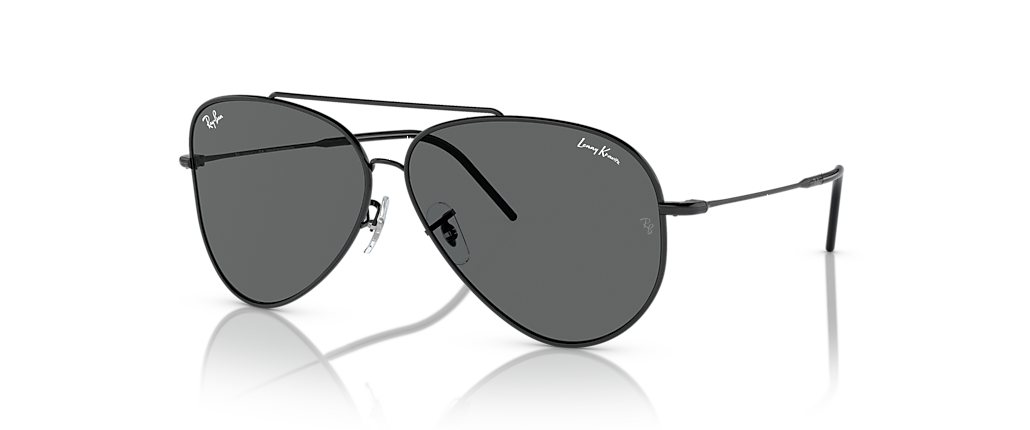 Ray-Ban RBR0101S Lenny Kravitz X Aviator Reverse Black Sunglasses