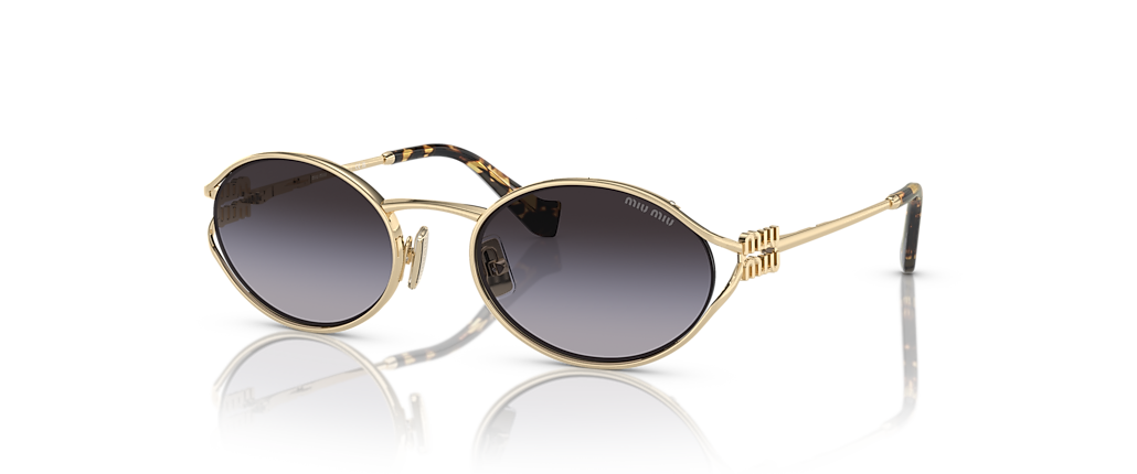 Miu Miu MU 52YS Pale Gold Sunglasses Miu Miu MU 52YS Pale Gold Sunglasses