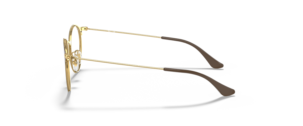 Ray-Ban RB6378F RB6378 Optics Brown On Gold Frames Ray-Ban RB6378F RB6378 Optics Brown On Gold Frames