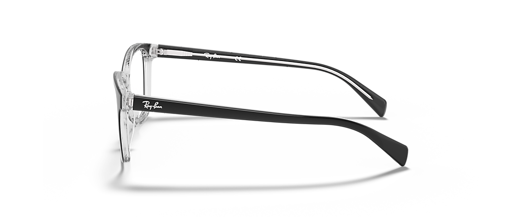 Ray-Ban RB5362 Optics Black On Transparent Frames Ray-Ban RB5362 Optics Black On Transparent Frames