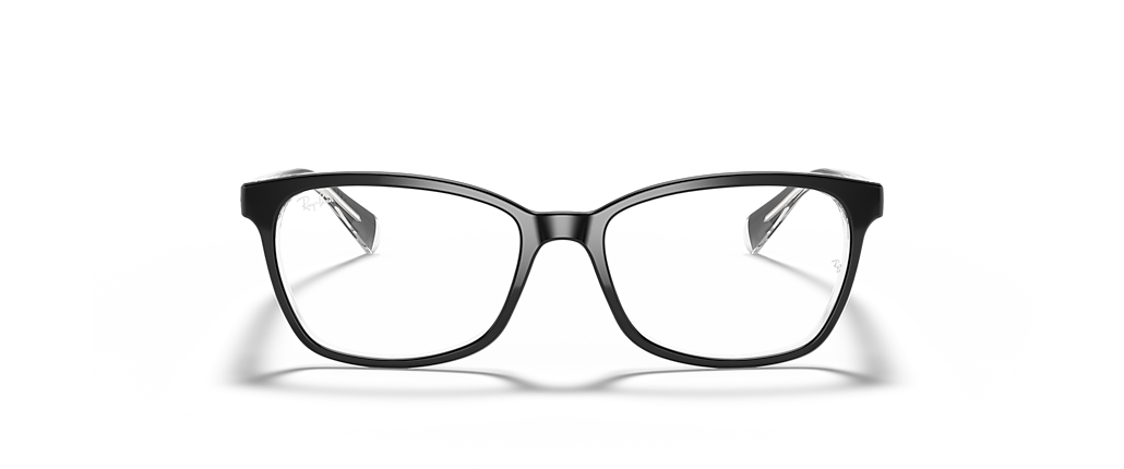 Ray-Ban RB5362 Optics Black On Transparent Frames Ray-Ban RB5362 Optics Black On Transparent Frames