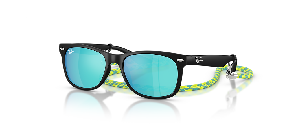 Ray-Ban RB9052SF New Wayfarer Kids Summer Capsule Rubber Black Sunglasses Ray-Ban RB9052SF New Wayfarer Kids Summer Capsule Rubber Black Sunglasses