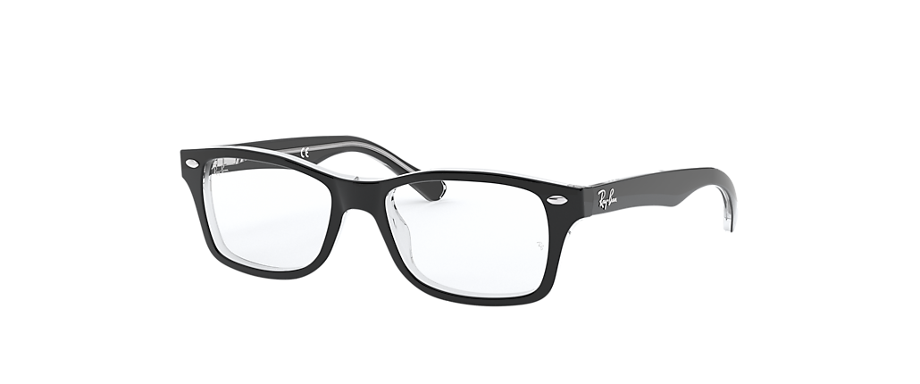 Ray-Ban RB1531 Optics Kids Black On Transparent Frames Ray-Ban RB1531 Optics Kids Black On Transparent Frames
