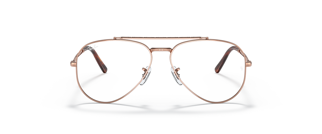 Ray-Ban RB3625V New Aviator Optics Rose Gold Frames Ray-Ban RB3625V New Aviator Optics Rose Gold Frames