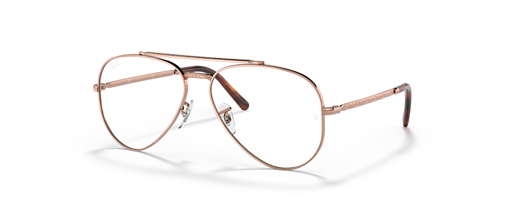 Ray-Ban RB3625V New Aviator Optics Rose Gold Frames Ray-Ban RB3625V New Aviator Optics Rose Gold Frames