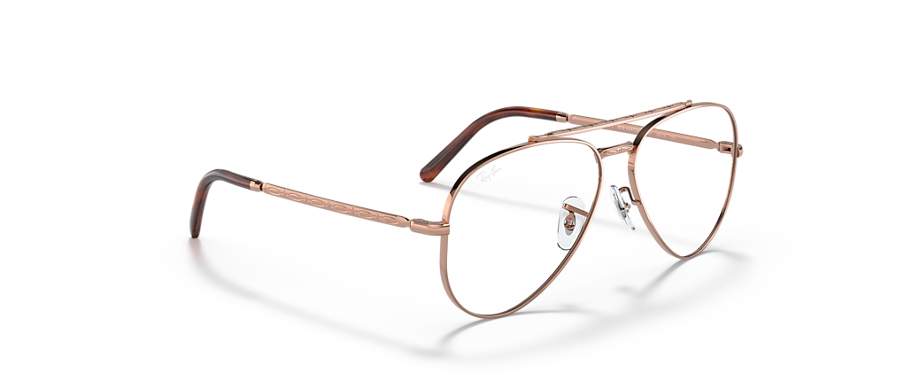 Ray-Ban RB3625V New Aviator Optics Rose Gold Frames Ray-Ban RB3625V New Aviator Optics Rose Gold Frames