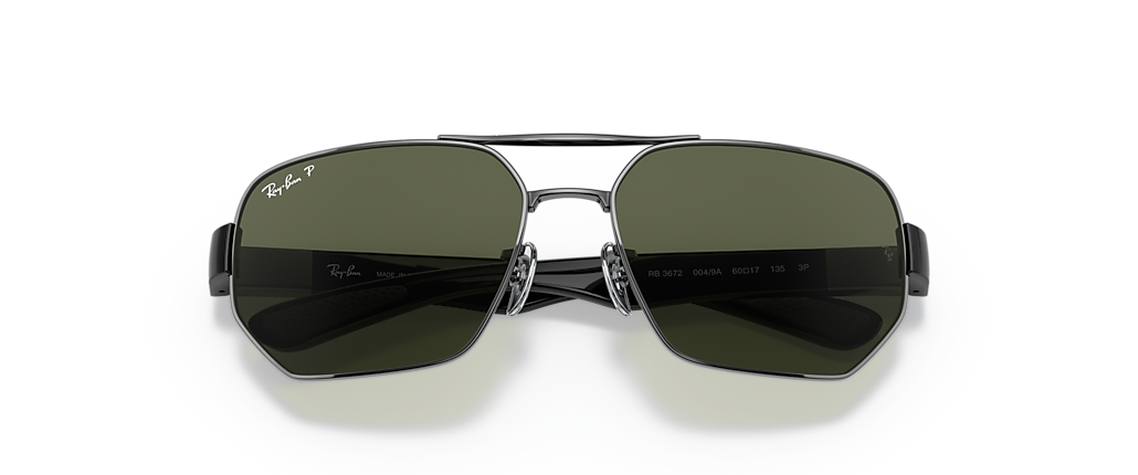 Ray-Ban RB3672 Gunmetal Sunglasses Ray-Ban RB3672 Gunmetal Sunglasses