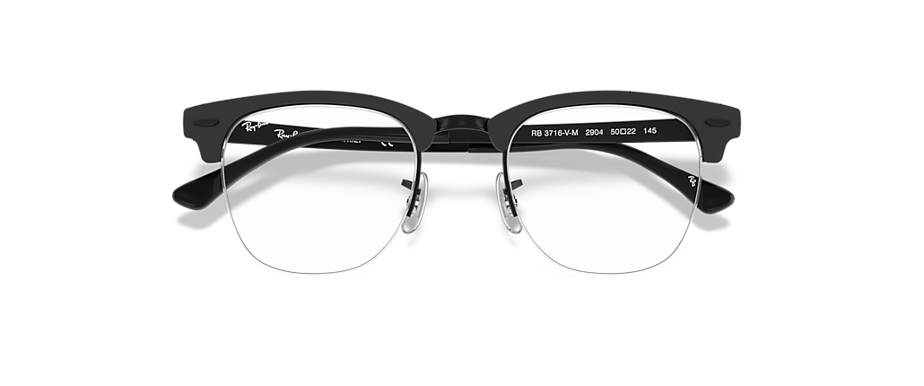 Ray-Ban RB3716VM Clubmaster Metal Optics Black Frames Ray-Ban RB3716VM Clubmaster Metal Optics Black Frames
