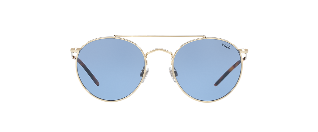 Polo Ralph Lauren PH3114 Shiny Pale Gold Sunglasses