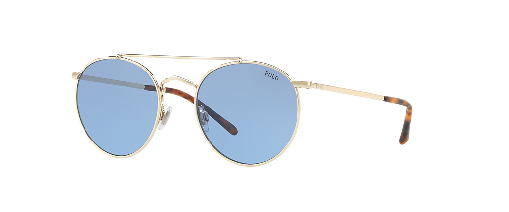 Polo Ralph Lauren PH3114 Shiny Pale Gold Sunglasses