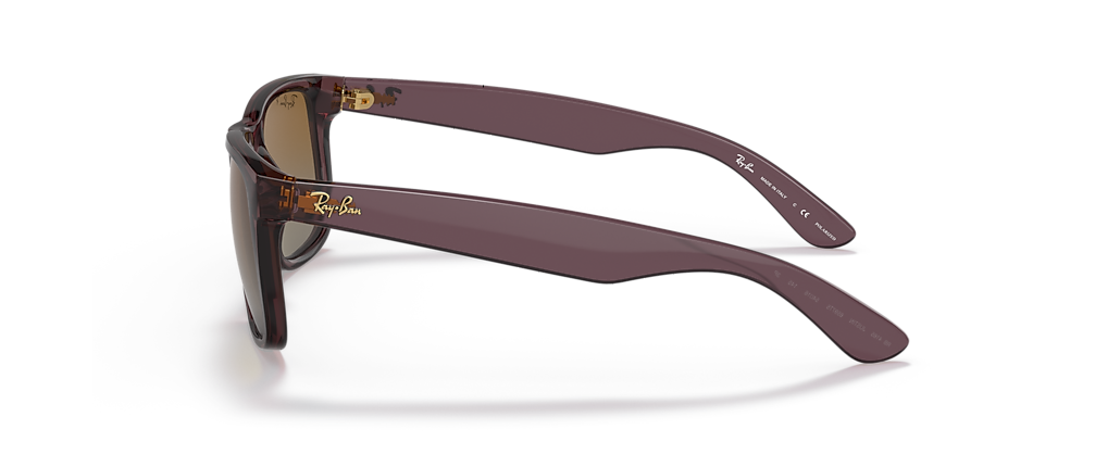 Ray-Ban RB4165 Justin Classic Transparent Dark Brown Sunglasses Ray-Ban RB4165 Justin Classic Transparent Dark Brown Sunglasses
