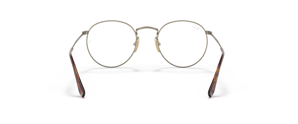 Ray-Ban RB8247V Round Titanium Optics Antique Gold Frames Ray-Ban RB8247V Round Titanium Optics Antique Gold Frames