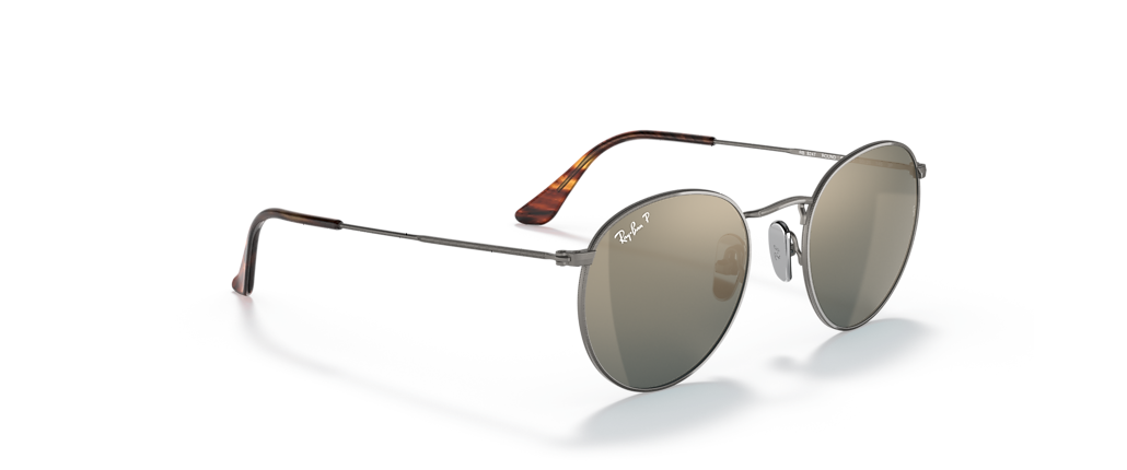 Ray-Ban RB8247 Round Titanium Gunmetal Sunglasses Ray-Ban RB8247 Round Titanium Gunmetal Sunglasses