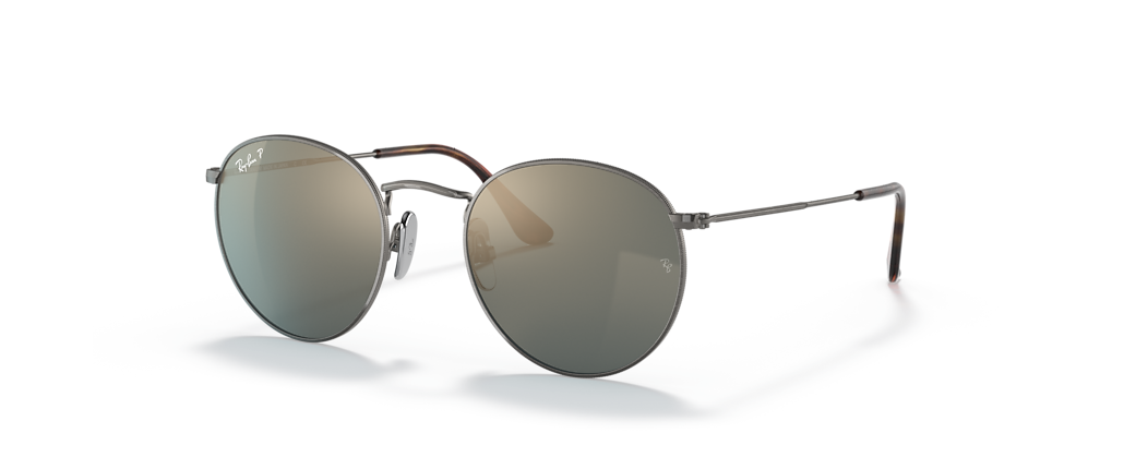 Ray-Ban RB8247 Round Titanium Gunmetal Sunglasses Ray-Ban RB8247 Round Titanium Gunmetal Sunglasses