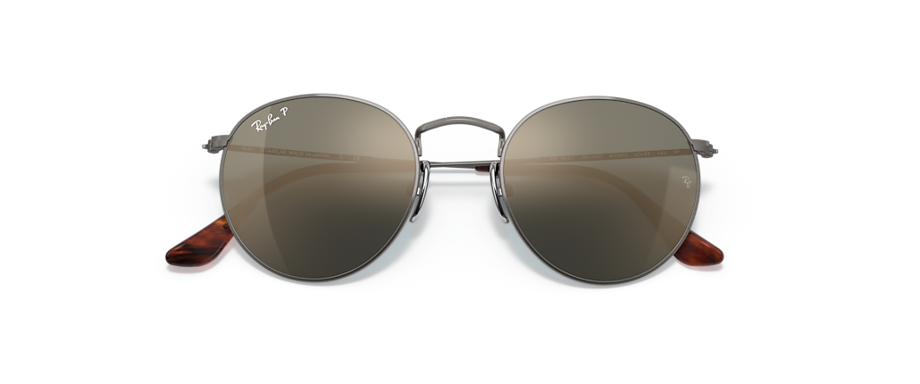 Ray-Ban RB8247 Round Titanium Gunmetal Sunglasses Ray-Ban RB8247 Round Titanium Gunmetal Sunglasses