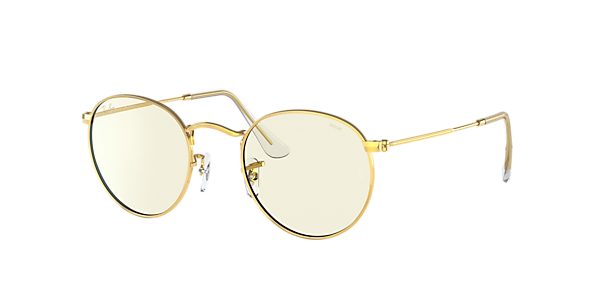 Ray-Ban RB3447 Round Blue-Violet Light Clear Evolve