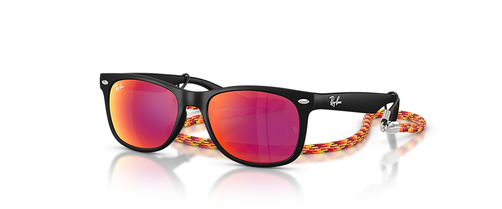 Ray-Ban RB9052S New Wayfarer Kids Summer Capsule Rubber Black Sunglasses Ray-Ban RB9052S New Wayfarer Kids Summer Capsule Rubber Black Sunglasses