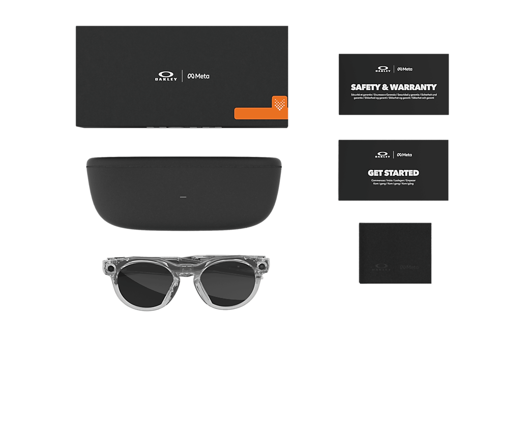 Oakley Oakley Meta HSTN Clear Ray-Ban Meta Smart Glasses