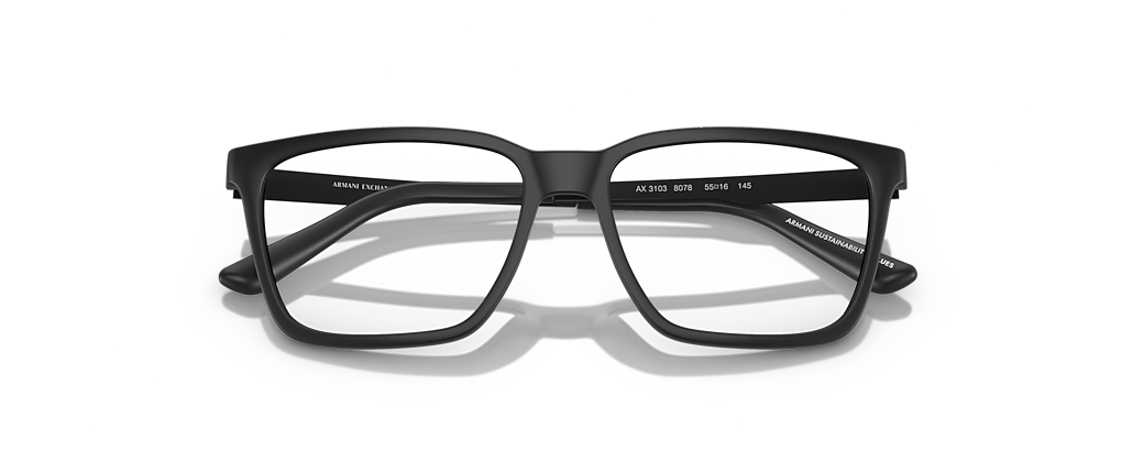 Armani Exchange AX3103 Matte Black Frames