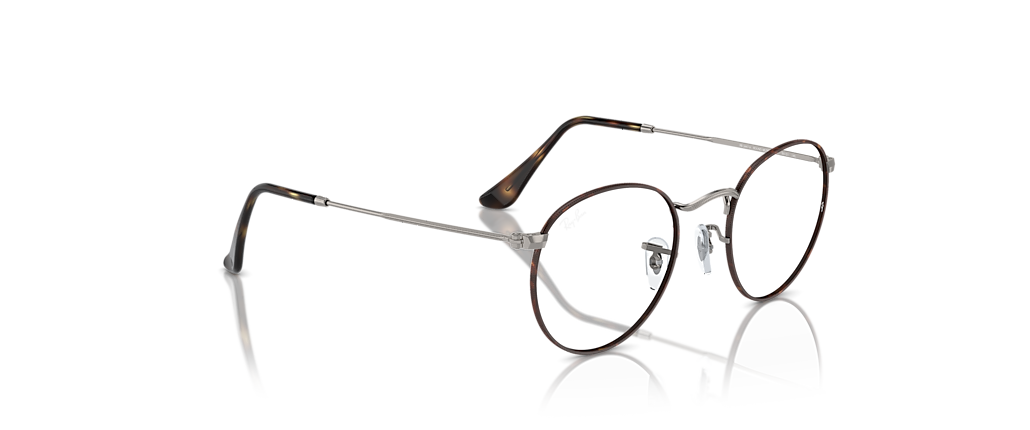 Ray-Ban RB3447V Round Metal Optics Havana On Gunmetal Frames Ray-Ban RB3447V Round Metal Optics Havana On Gunmetal Frames